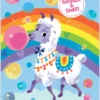 LLAMA BUBBLEGUM RAINBOW S&SNIFF GIFT ENC