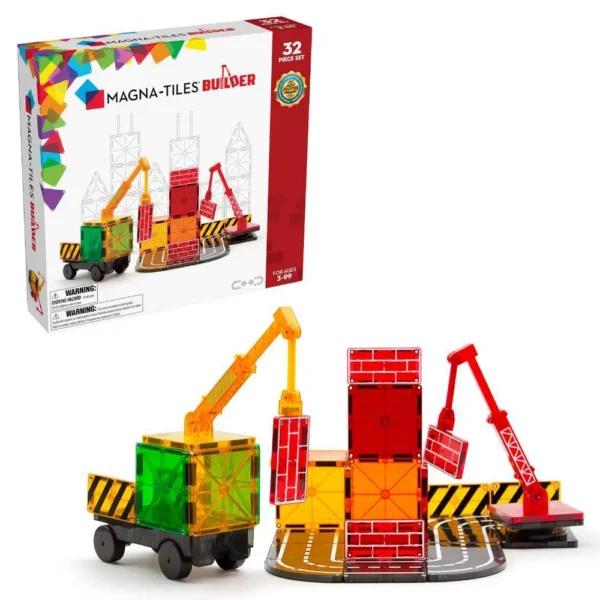 MAGNA-TILES BUILDER CLEAR COLORS 32PC