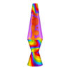 14.5" ORANGE/PURPLE FLOWING COLOR BANDS LAVA LAMP