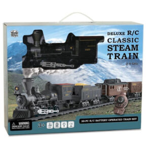 DELUXE R/C CLASSIC STEAM BATTERY OPERATED TRAIN SET (30PC)