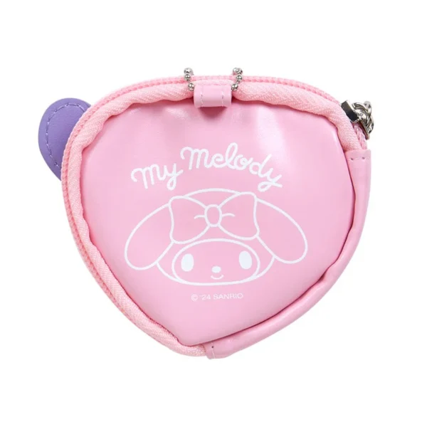 MY MELODY MINI POUCH W/BADGE:HEART BY SANRIO - Image 2