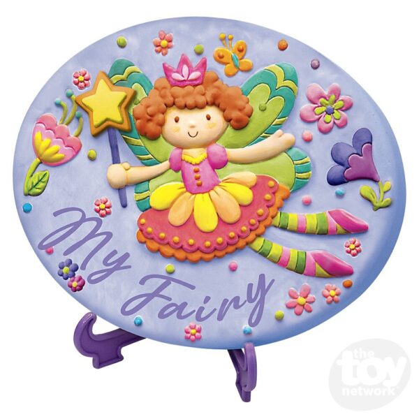 KIDZMAKER PAINT YOUR OWN TERRACOTTA FAIRY GARDEN STONE - Image 2