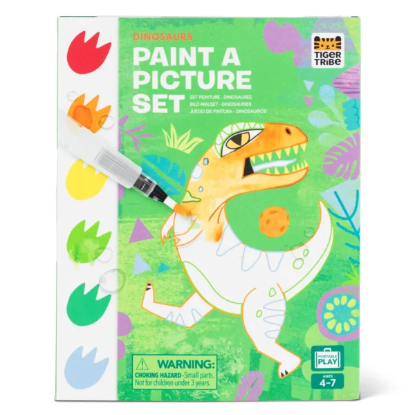 DINOSAURS PAINT A PICTURE SET-TIGER TRIBE