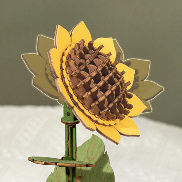 SUNFLOWER WOODEN BLOOM CRAFT BY ROWOOD - Image 6