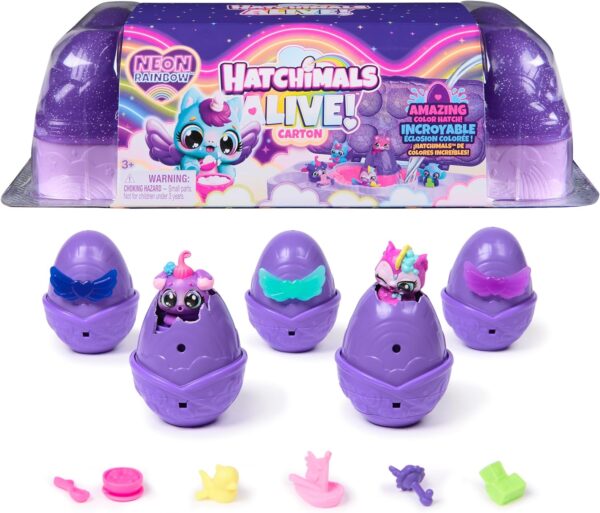 HATCHIMALS ALIVE! NEON RAINBOW CARTON