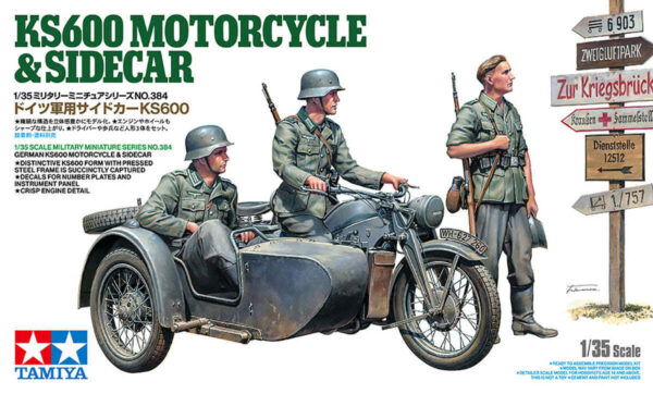 1/35 GERMAN KS600 MOTORCYCLE & SIDECAR - Image 2