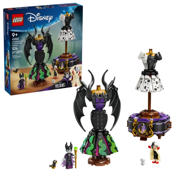 MALEFICENT'S AND CRUELLA DE VIL'S DRESSES-DISNEY VILLAINS