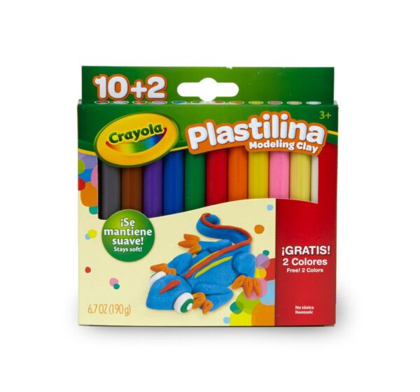 CRAYOLA PLASTILINA MODELING CLAY 12 COLORS