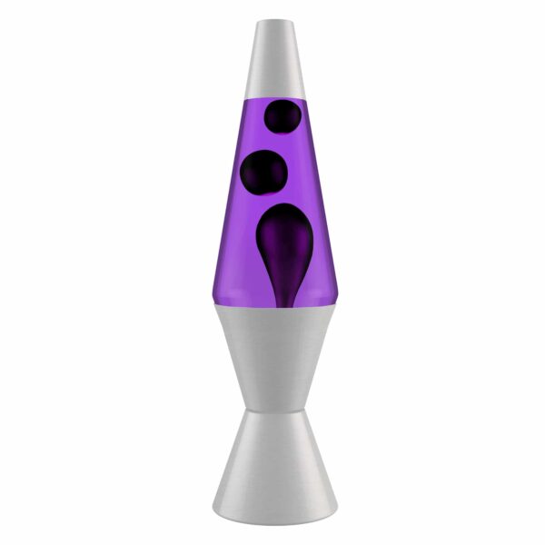 14.5" LAVA LAMP-BLACK/PURPLE/SLATE