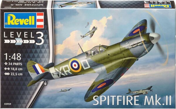 1/48 SPITFIRE MK II W/PAINT & GLUE