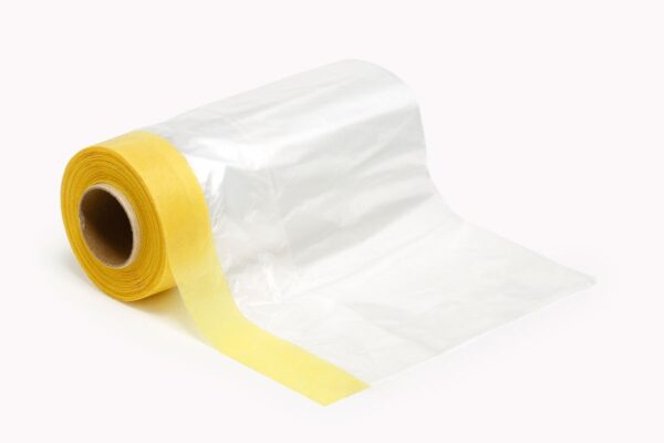 (SALE)MASKING TAPE W/PLASTIC SHEETING 150MM