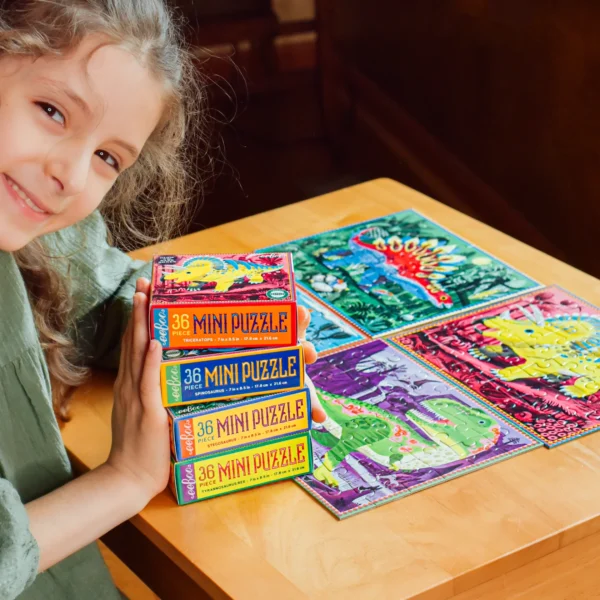 36PC GLOW/BONES DINOSAUR MINI PUZZLE ASST - Image 3