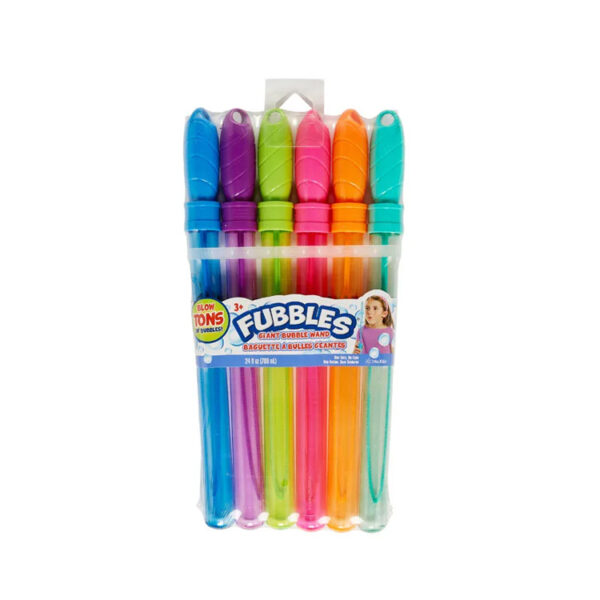 FUBBLES BUBBLES GIANT BUBBLE WAND 6-PACK