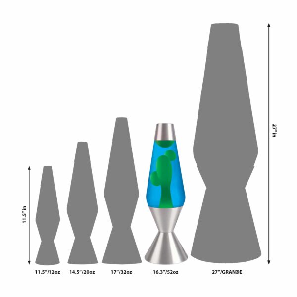 LAVA LAMP 16.3" YELLOW/BLUE - Image 3