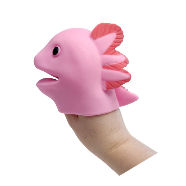 AXOLOTL HAND PUPPET 6"