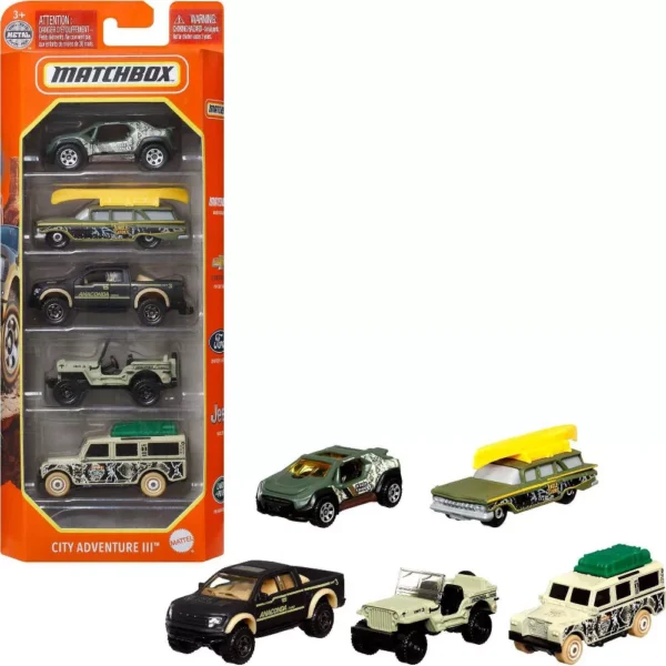 MATCHBOX 5-PACK ASST