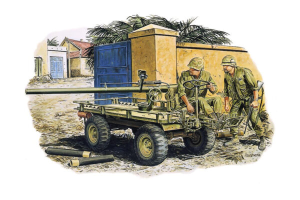 1/35 M274 MULE W/106MM RECOILLESS RIFLE & 2 CREW HUE CITY 1968