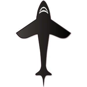 6' BLACK SHARK POLYESTER KITE