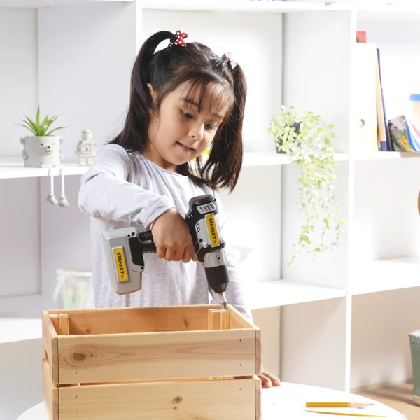 STANLEY JR. MEGA KIDS' TOOLBOX & TOY TOOL SET W/DRILL - Image 3