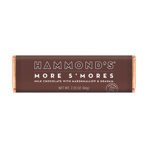 HAMMOND'S MORE S'MORES MILK CHOCOLATE BAR 2.25OZ