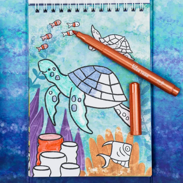 SHIMMER COLOURING SET-SEA LIFE - Image 6
