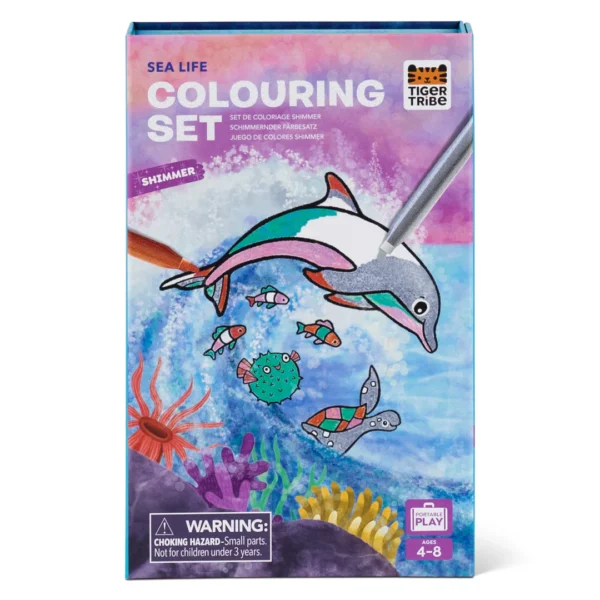 SHIMMER COLOURING SET-SEA LIFE