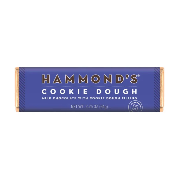 HAMMOND'S COOKIE DOUGH MILK CHOCOLATE BAR 2.25OZ