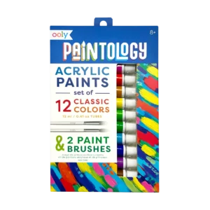 PAINTOLOGY ACRYLIC PAINTS-12 CLASSIC COLORS SET