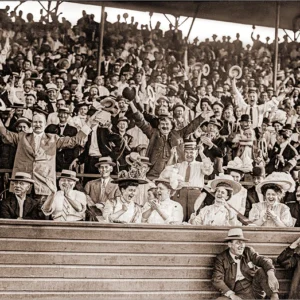 CROWD OF PEOPLE IN STANDS