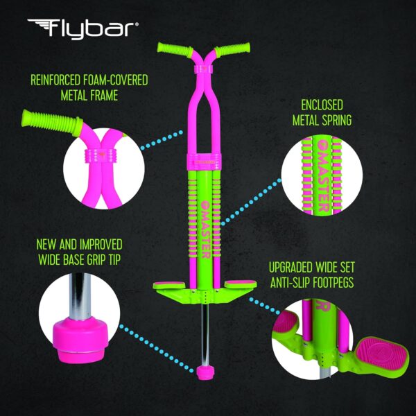 GREEN/PINK FLYBAR MASTER POGO STICK(80-160) - Image 2