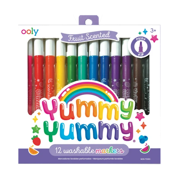 YUMMY YUMMY: FRUIT SCENTED MARKERS (12)