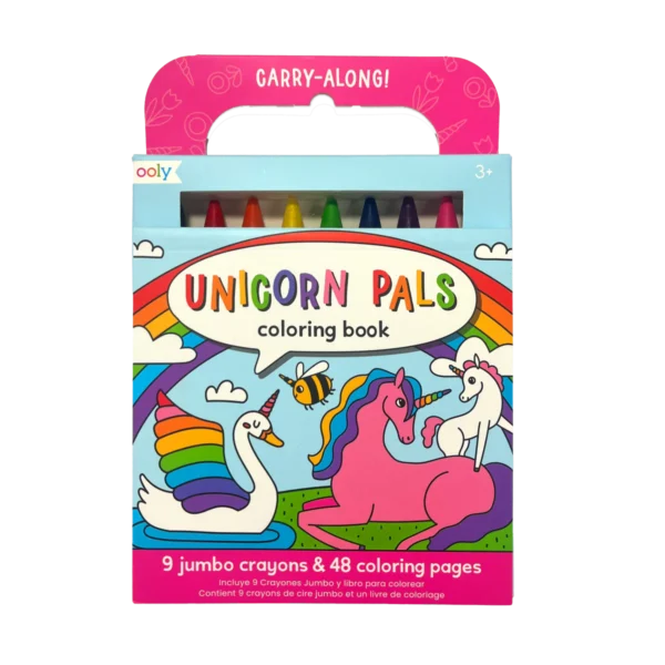 UNICORN PALS COLORING BOOK CARRY ALONG! SET