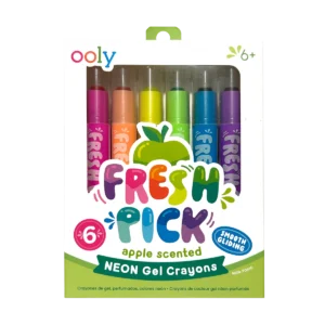 FRESH PICK APPLE SCENTED NEON GEL CRAYONS