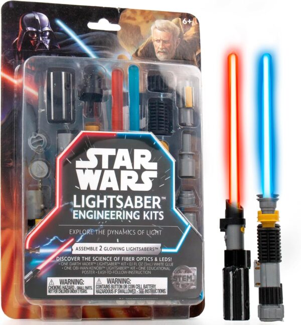 STAR WARS BUILD YOUR OWN MINI LIGHT SABERS KIT (2)