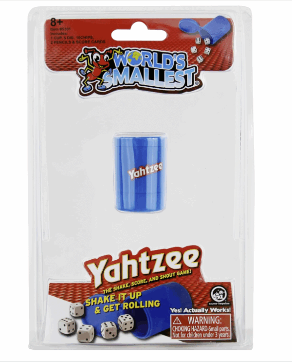 WORLD'S SMALLEST YAHTZEE