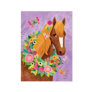 HORSE & BUTTERFLY BIRTHDAY CARD