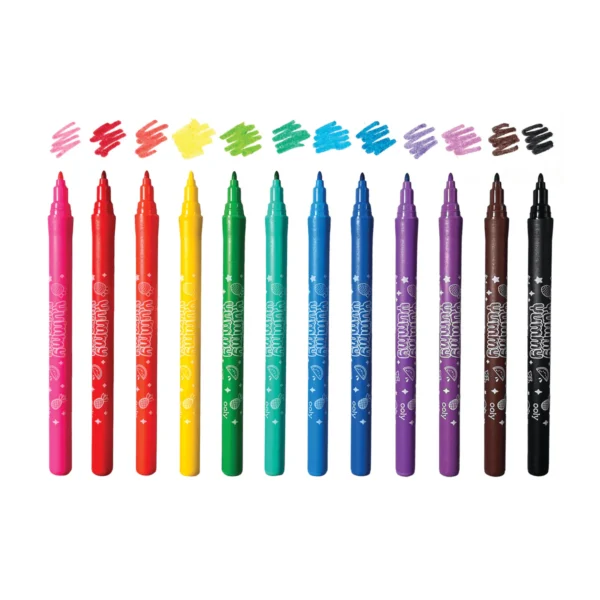 YUMMY YUMMY: FRUIT SCENTED MARKERS (12) - Image 2
