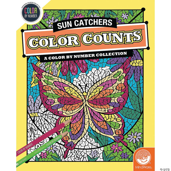 SUN CATCHERS COLOR COUNTS-COLOR BY NUMBER