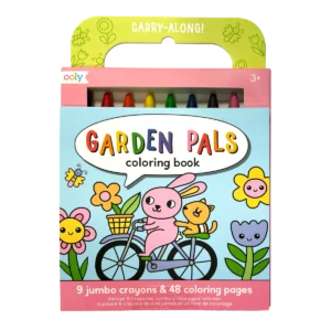 GARDEN PALS COLORING BOOK CARRY-ALONG! SET