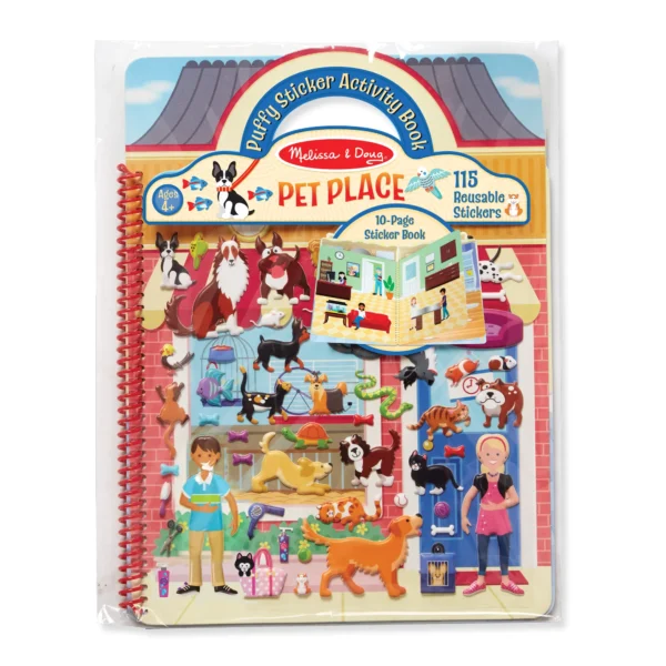 PET PLACE PUFFY STICKER ACTIVITY BOOK