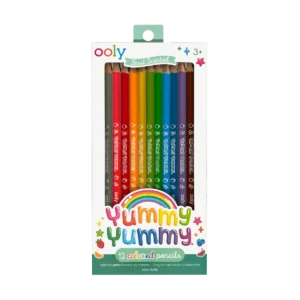 YUMMY YUMMY 12 COLORED PENCILS-FRUIT SCENTED