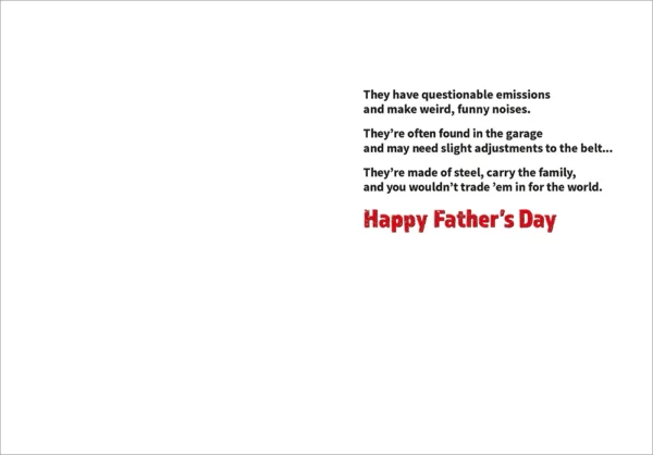 DAD IS LIKE AN OLD CAR FATHER'S DAY CARD - Image 2