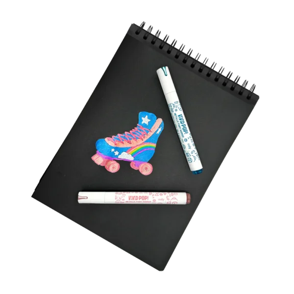 VIVID POP! 8 OPAQUE WATER BASED PAINT MARKERS-METALLIC - Image 3