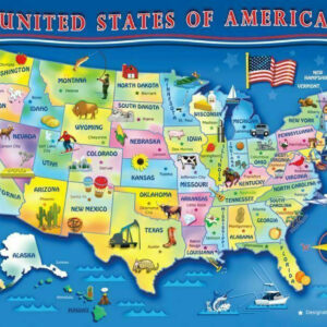 USA MAP 60PC