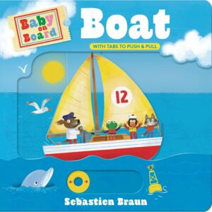 BABY ON BOARD BOAT W/TABS/PUSH & PULL