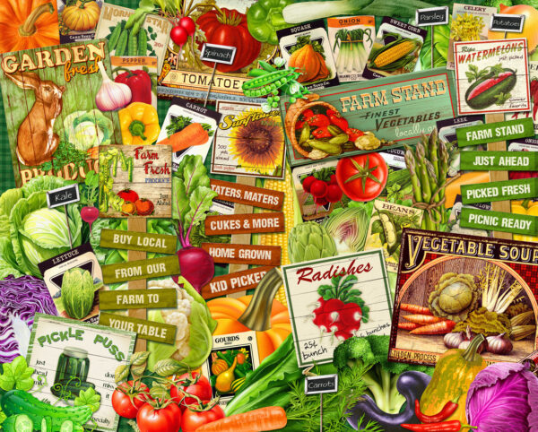 EAT YOUR VEGGIES 1000PC - Image 2