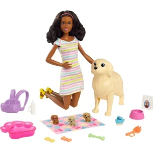 BARBIE NEWBORN PUPS-DARK SKIN