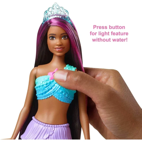 BARBIE DREAMTOPIA TWINKLE LIGHTS MERMAID-DARK SKN - Image 4