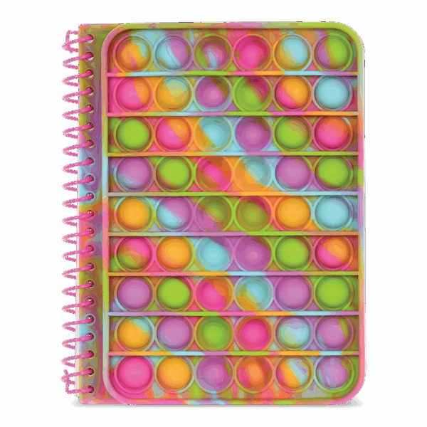 RAINBOW TIE DYE POPPER JOURNAL