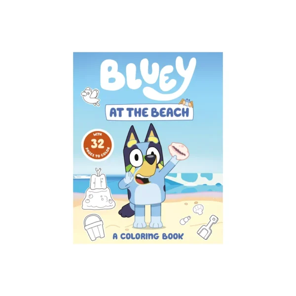 BLUEY AT THE BEACH A COLORING BOOK